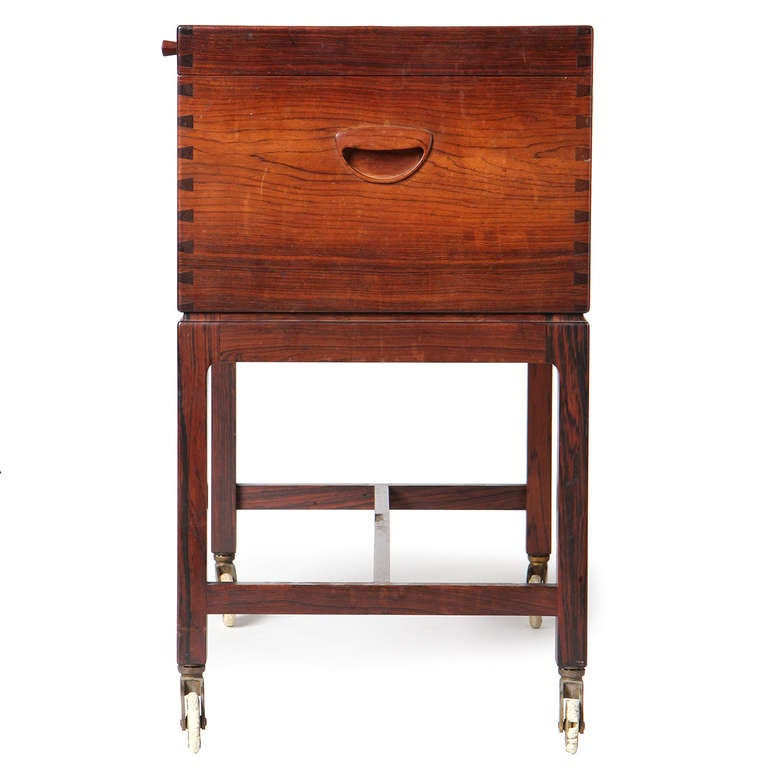 Danish Rosewood Bar Cart