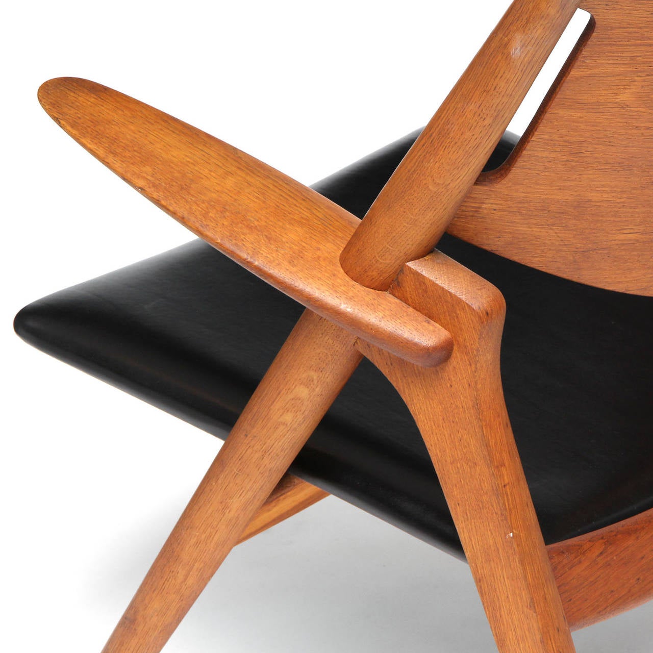 Mid-20th Century Sawbuck Lounge Chair by Hans J. Wegner