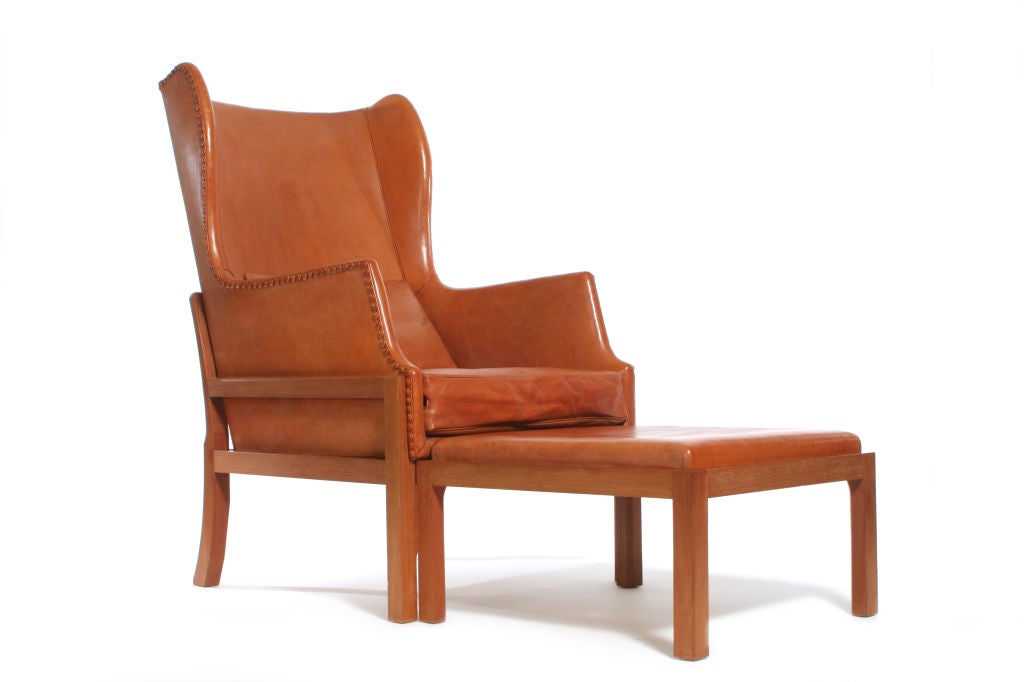 Wing Back by Mogens Koch In Excellent Condition In Sagaponack, NY