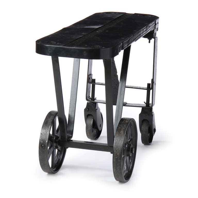 Iron and Oak Industrial Cart 2