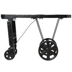 Iron and Oak Industrial Cart