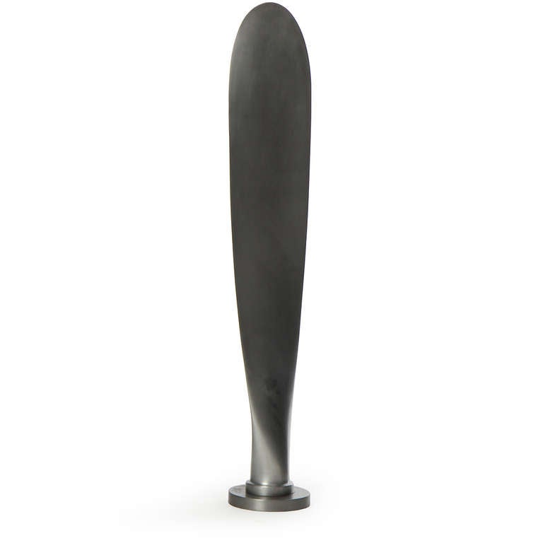 1970s Brushed Aluminum Airplane Propeller Sculpture For Sale 2