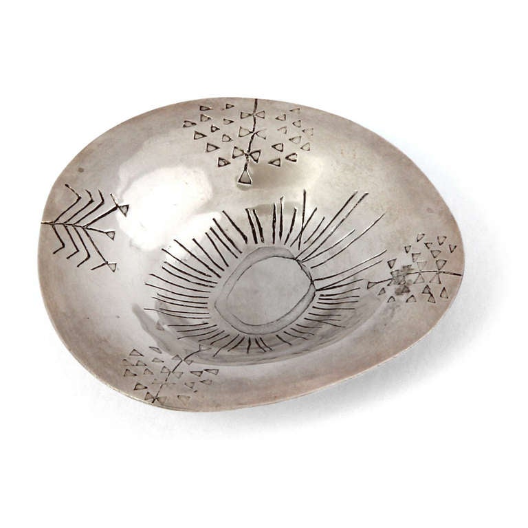 Silver Alloy Bowl by Tapio Wirkkala In Good Condition In Sagaponack, NY