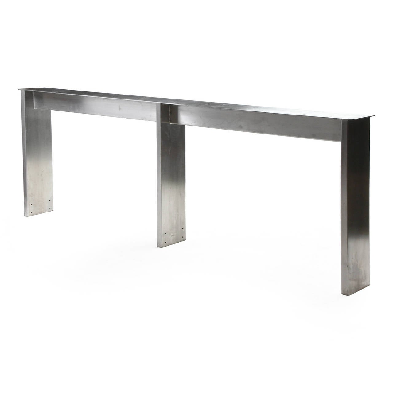 American Long Minimalist Steel Table from Yankee Stadium