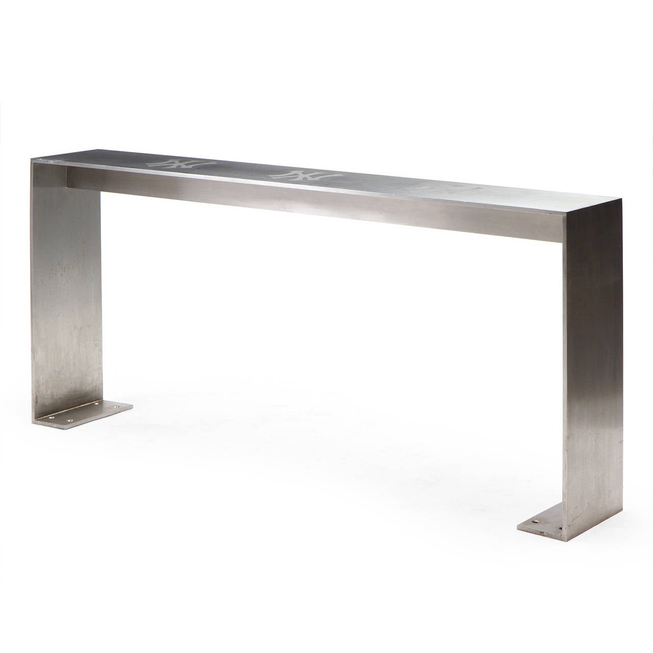 Américain Table basse minimaliste en acier du stade des Yankees en vente