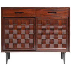 Woven Front Cabinet by Edward Wormley for Dunbar 12