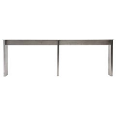 Vintage Long Minimalist Steel Table from Yankee Stadium
