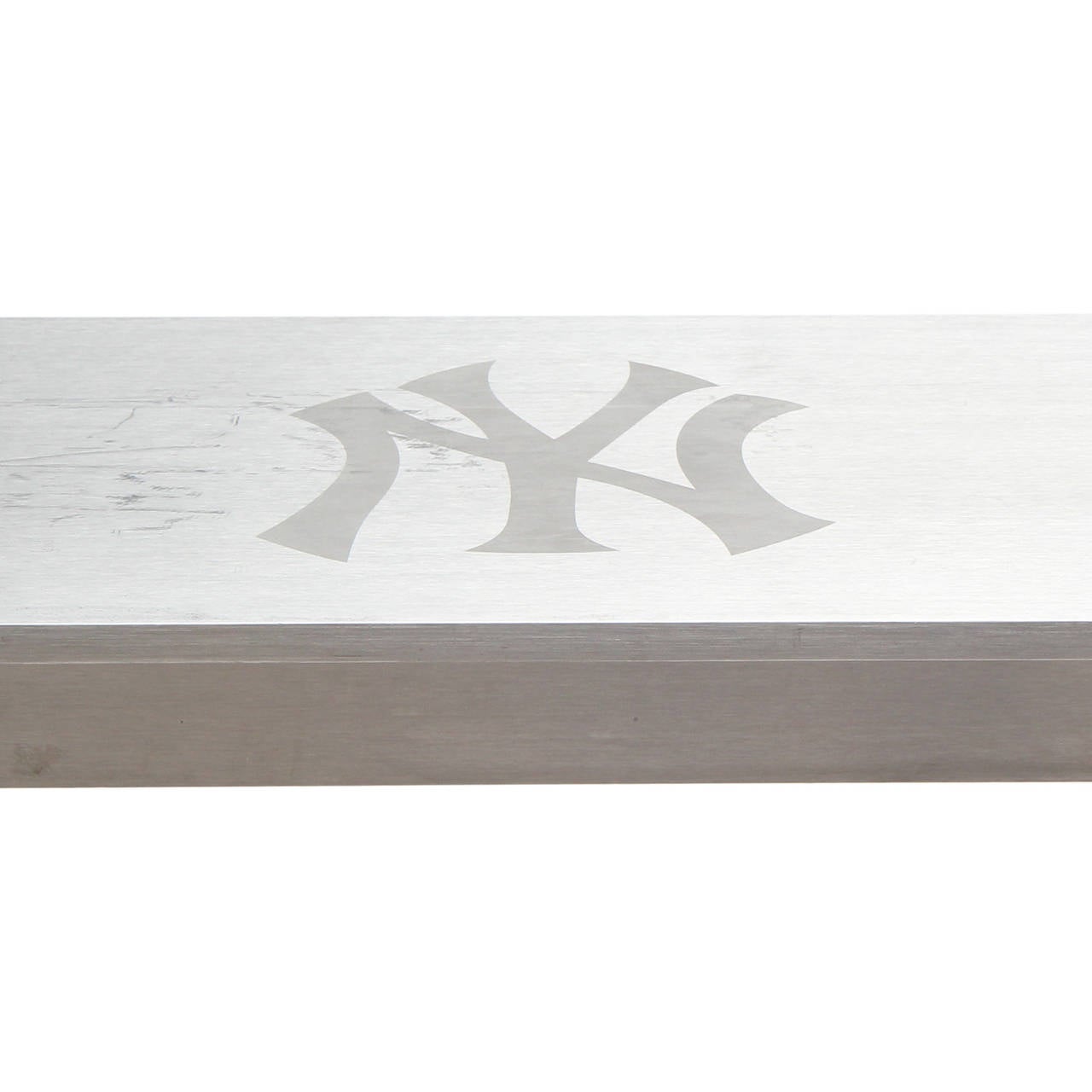 Industriel Table minimaliste en acier des années 1980 provenant du stade des Yankees en vente