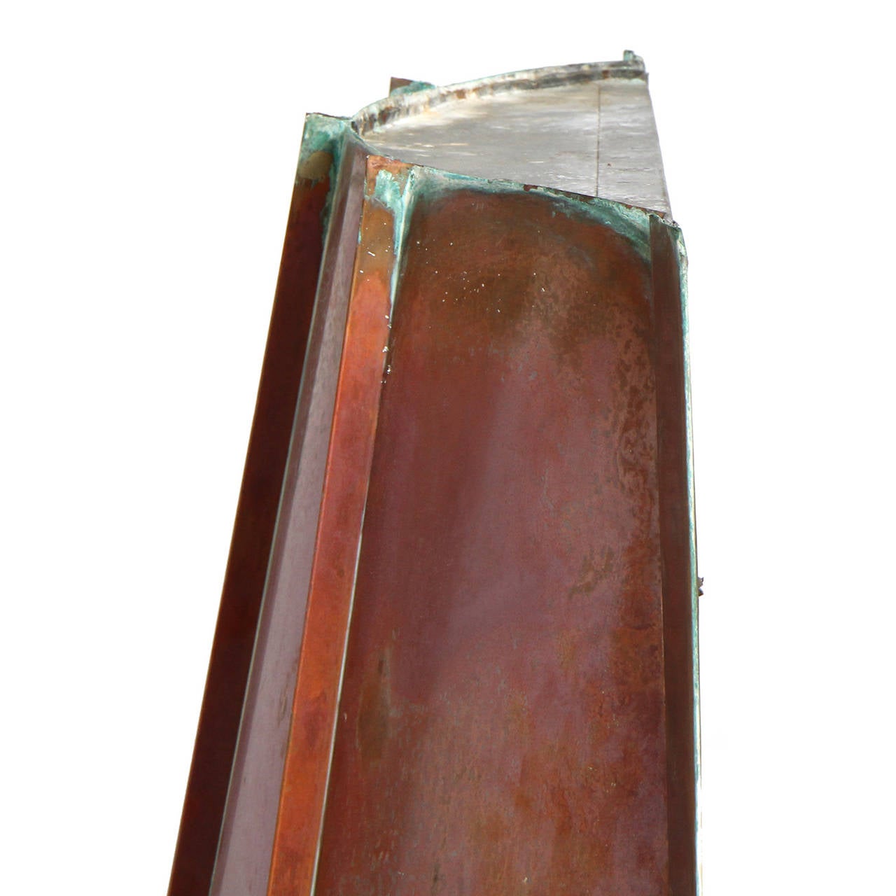 Patinated Copper Hood In Good Condition For Sale In Sagaponack, NY