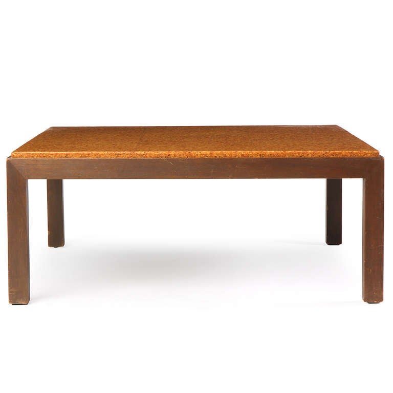 Cork Low Table by Edward Wormley In Good Condition For Sale In Sagaponack, NY