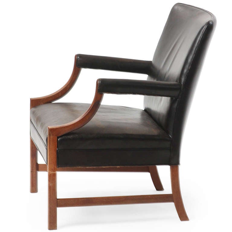 Danish Armchair by Ole Wanscher For Sale