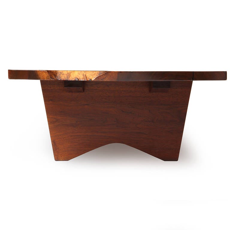 Late 20th Century Conoid Low Table Attributed to George Nakashima