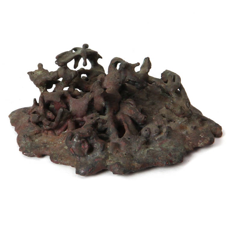 Mid-20th Century Molten Bronze Sculpture For Sale