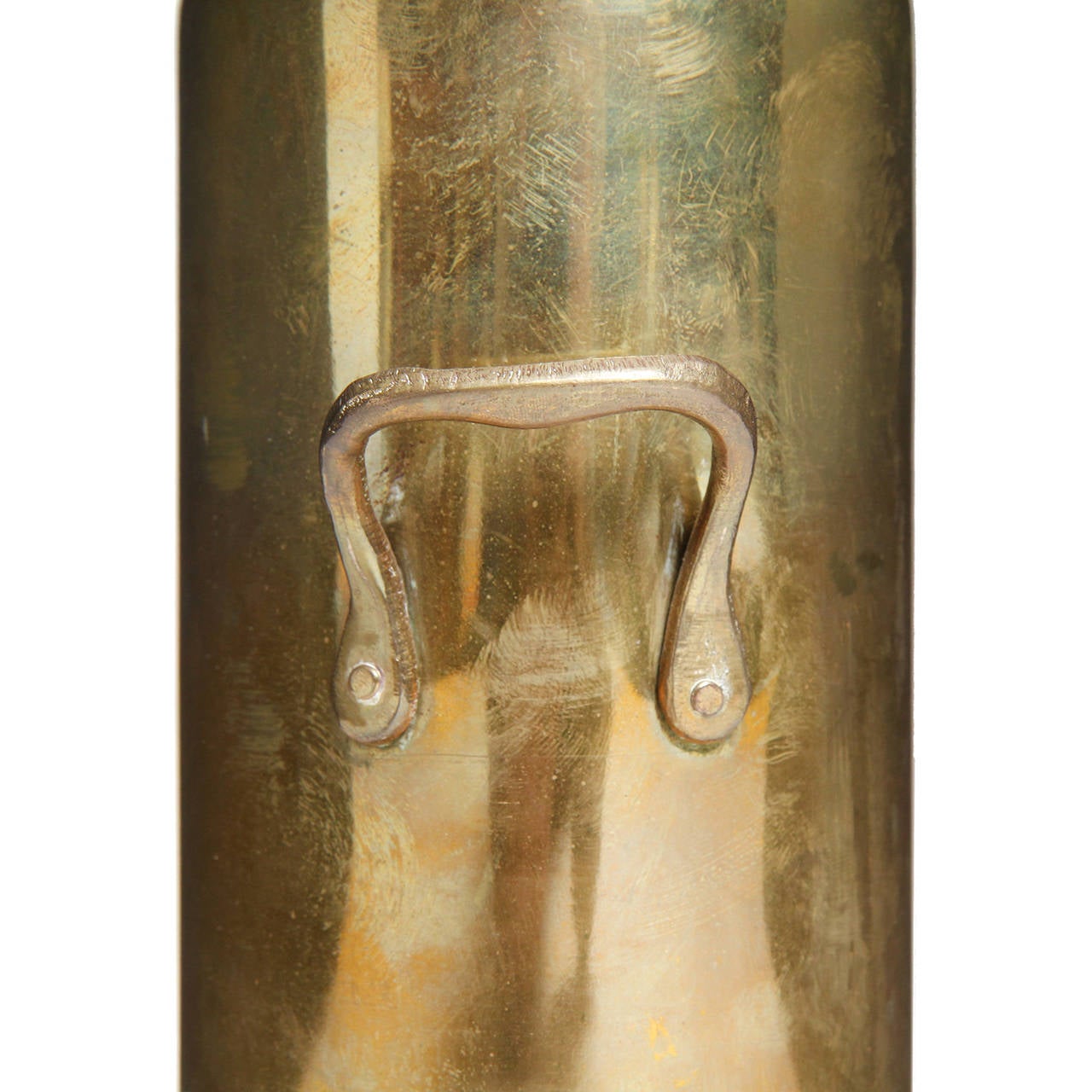 Patinated Nesting Brass Vases For Sale