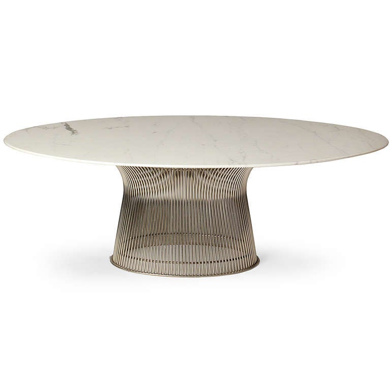 platner oval dining table