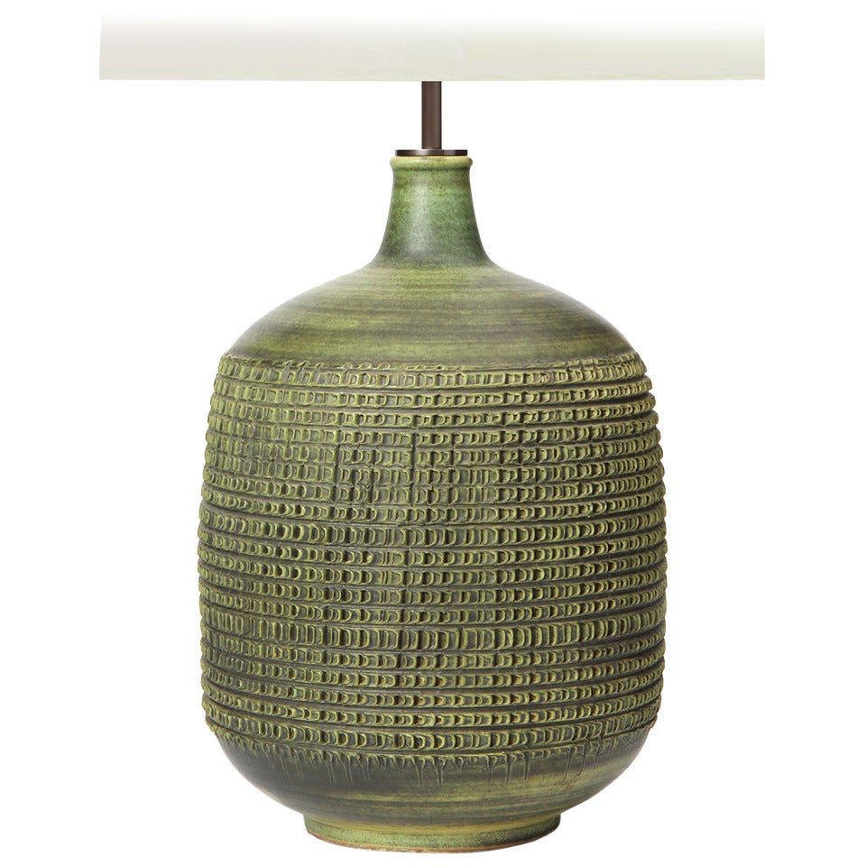 Textured Ceramic Table Lamp by Lee Rosen