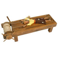 Vintage Handmade Artisan Doll Torture "Rack"