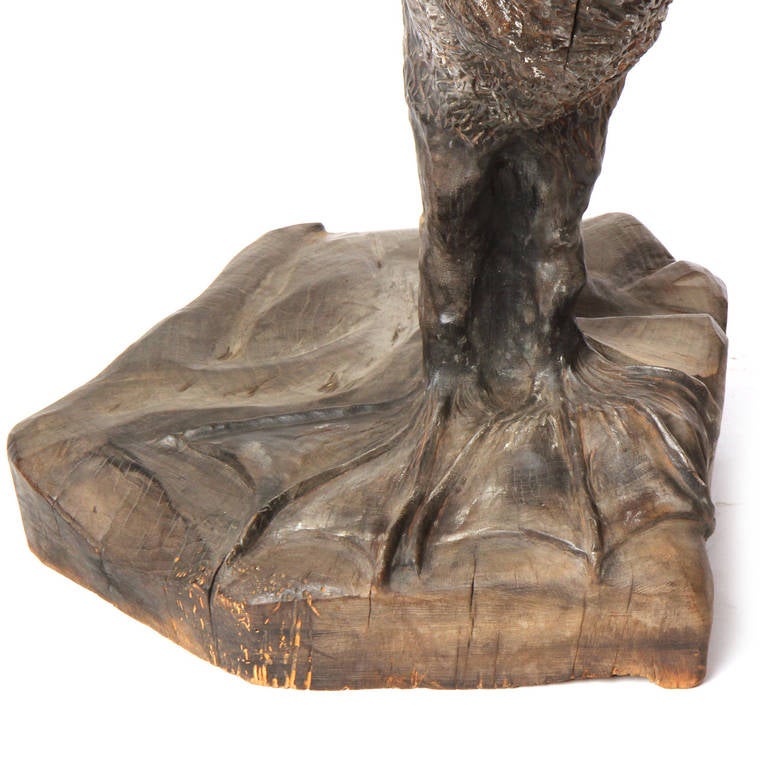 Pélican sculpté à la main par Byrd Baker en vente 2