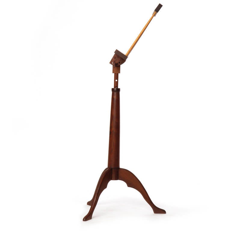 American Craftsman Hand-Crafted Walnut Music Stand For Sale