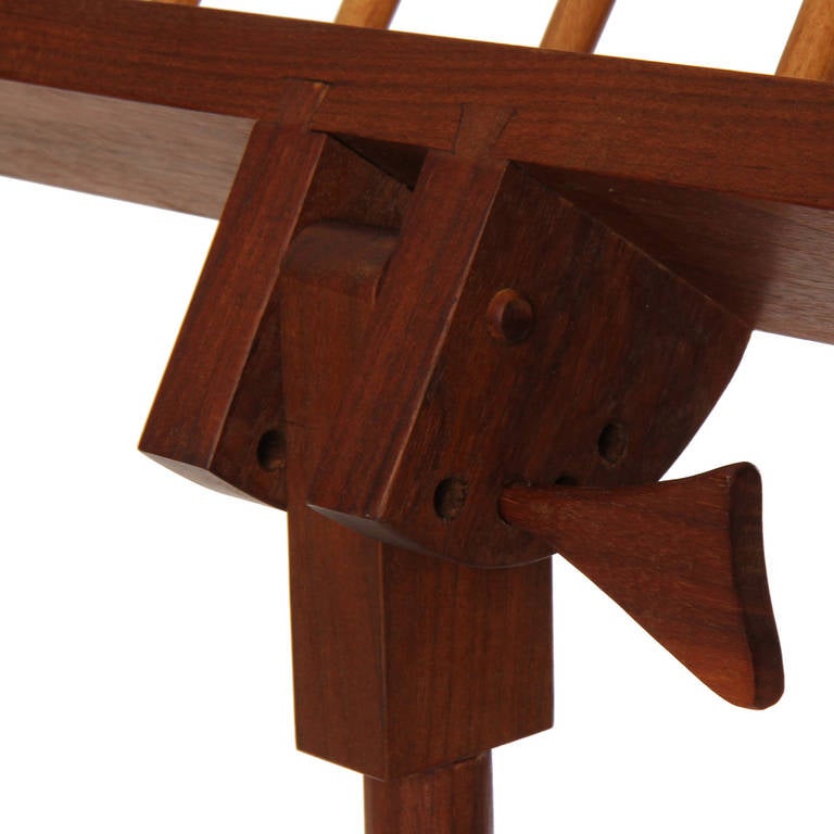 Hand-Crafted Walnut Music Stand For Sale 1