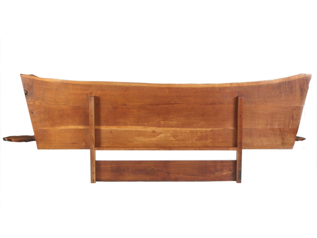English Brown Oak Headboard by George Nakashima In Excellent Condition In Sagaponack, NY