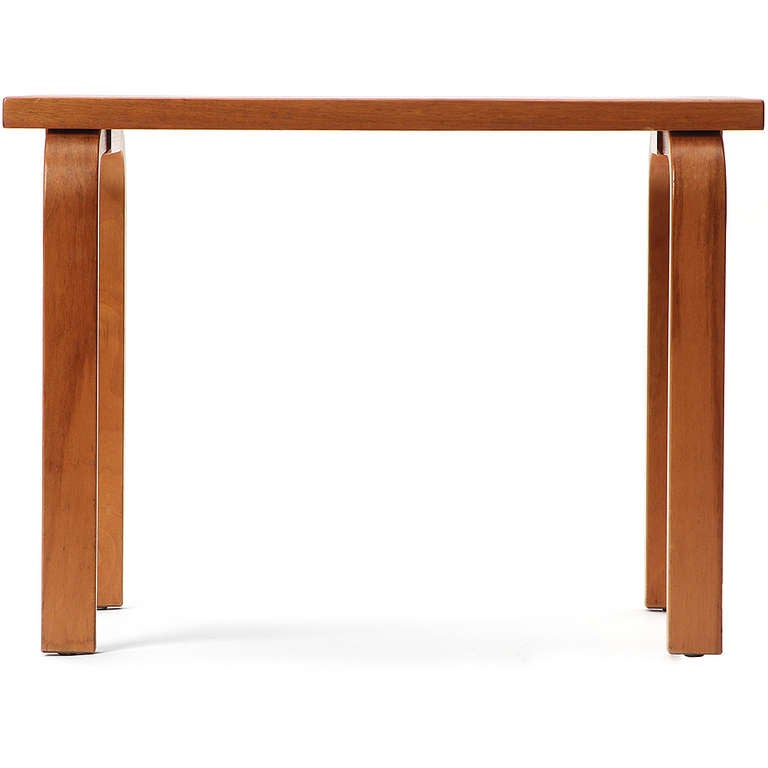Scandinavian Modern End Table by Alvar Aalto
