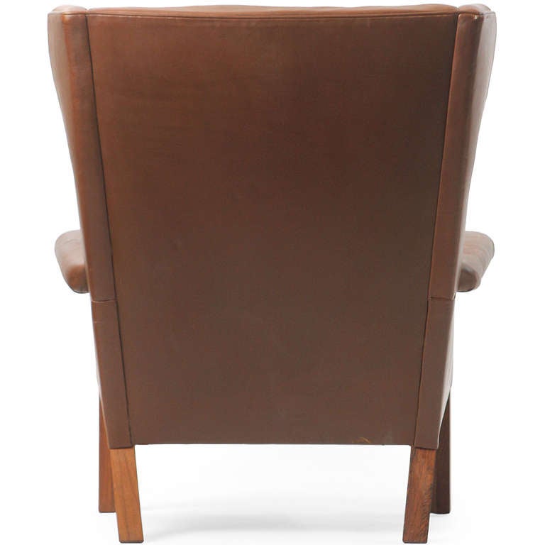 Wing Chair By Hans J. Wegner In Good Condition In Sagaponack, NY