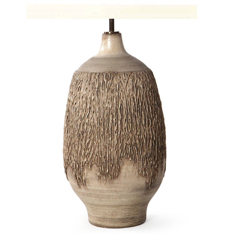 Textured Ceramic Table Lamp by Lee Rosen