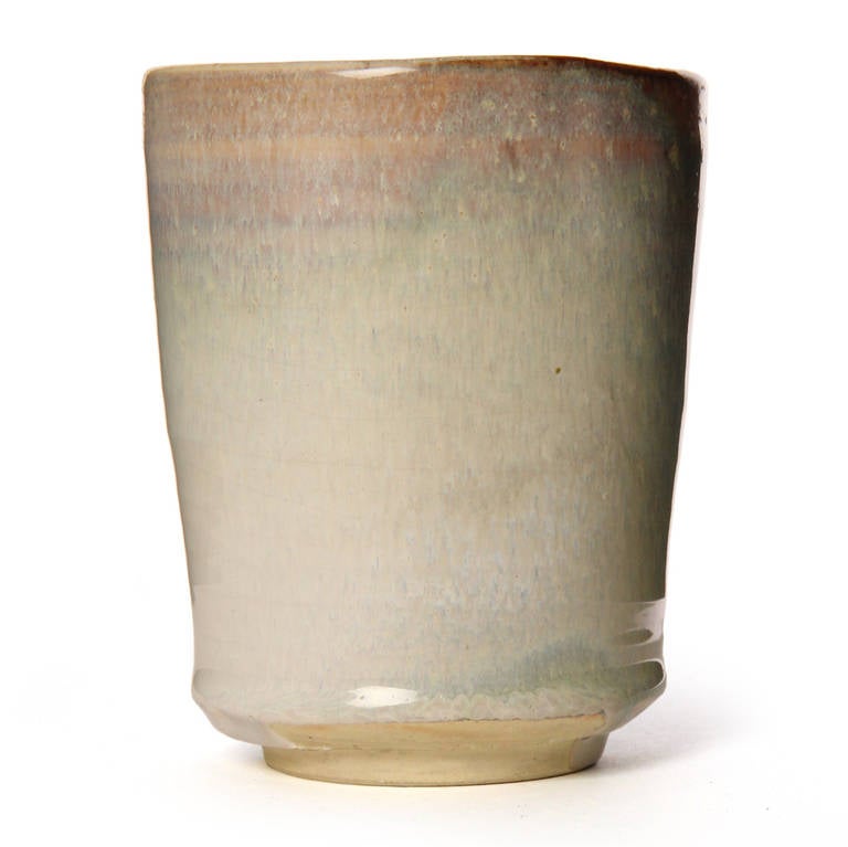 Ceramic Glazed Cup Vase by Michael Schilkin for Arabia