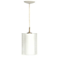 Hanging Cylindrical Glass Pendant Lamp