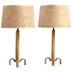 Table Lamps by Jacques Adnet