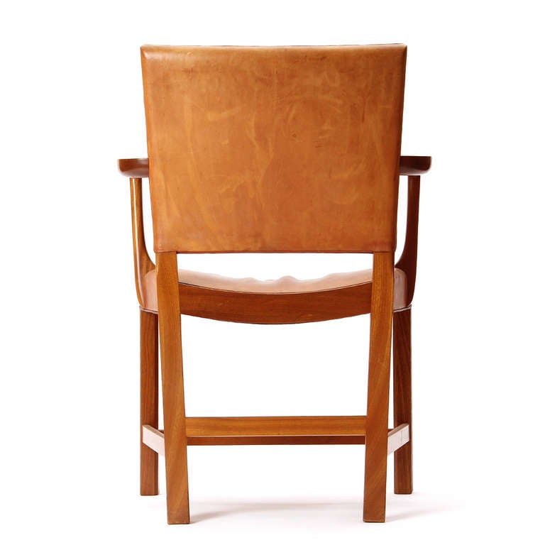 Paire de fauteuils en cuir de Kaare Klint pour Rud Rasmussen Bon état - En vente à Sagaponack, NY