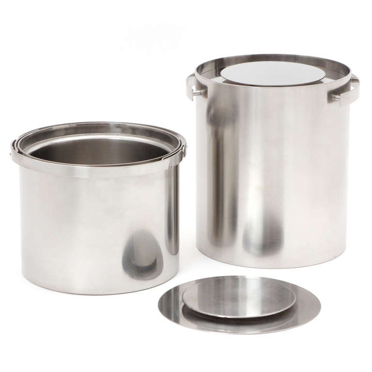 Mid-20th Century Cylinda Ice Bucket By Arne Jacobsen