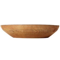 Carved Oak Bowl by Mary Wright