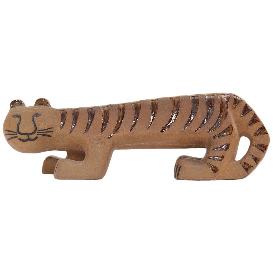 Ceramic Tiger by Lisa Larson