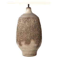 Textured Ceramic Table Lamp by Lee Rosen