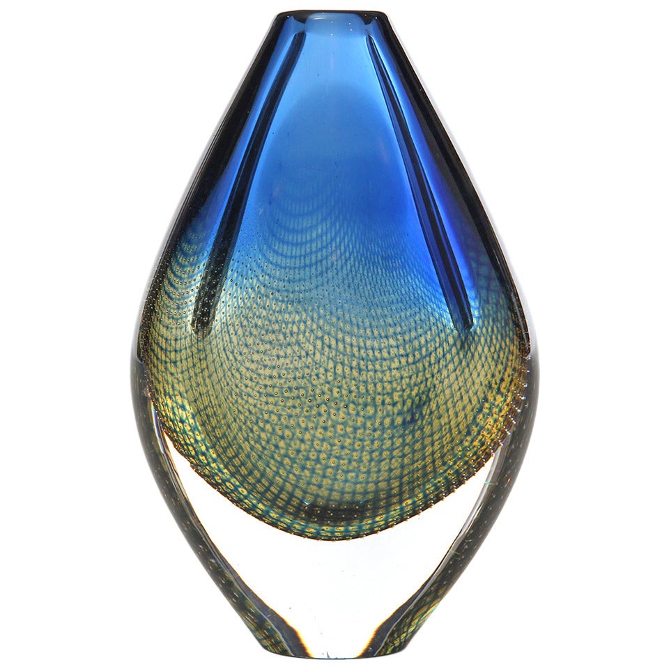 Kraka Glass Vase by Sven Palmqvist