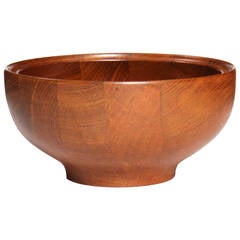 Solid Teak Serving Bowl by Henning Koppel 2
