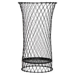 Used Industrial Wire Waste Basket