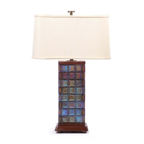 Tiffany Tile Lamp by Edward Wormley for Dunbar 1