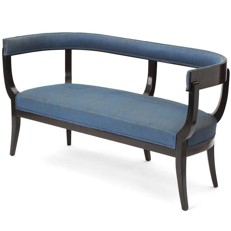 American Sculptural Settee by Edward Wormley