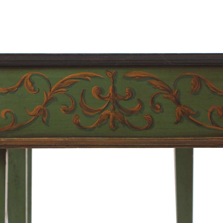 Hollywood Regency Painted Console Table