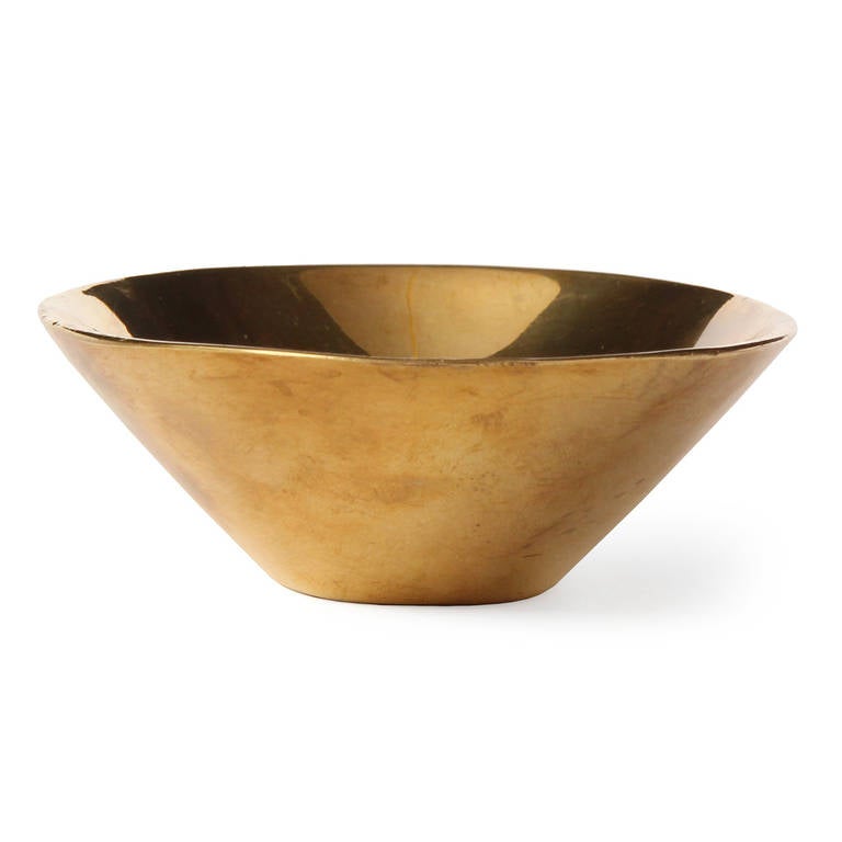 Mid-20th Century Bronze Bowl by Carl Aubock