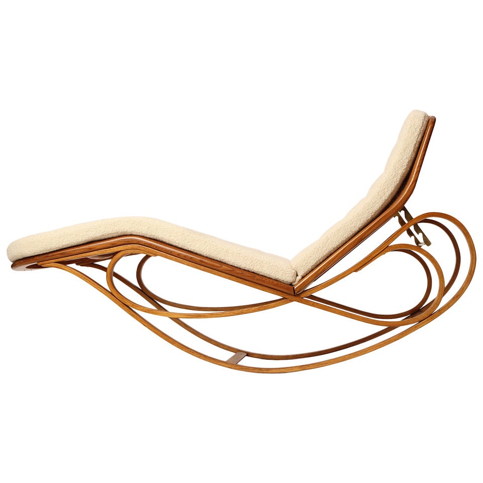 Rocking Chaise Longue by Edward Wormley For Sale