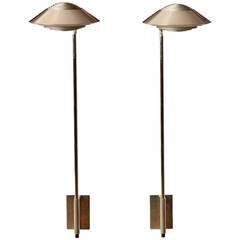 Adjustable Nickel Wall Sconces by Cedric Hartman
