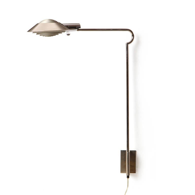 Adjustable Nickel Wall Sconces by Cedric Hartman In Excellent Condition In Sagaponack, NY