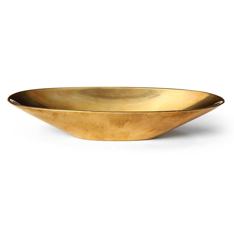 Mid-Century Modern Bronze Bowl by Carl Aubock
