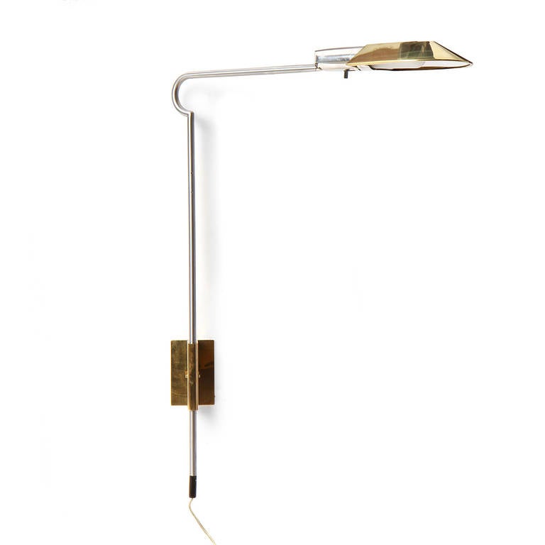 Brass Adjustable Wall-Mounted Sconces by Cedric Hartman 1