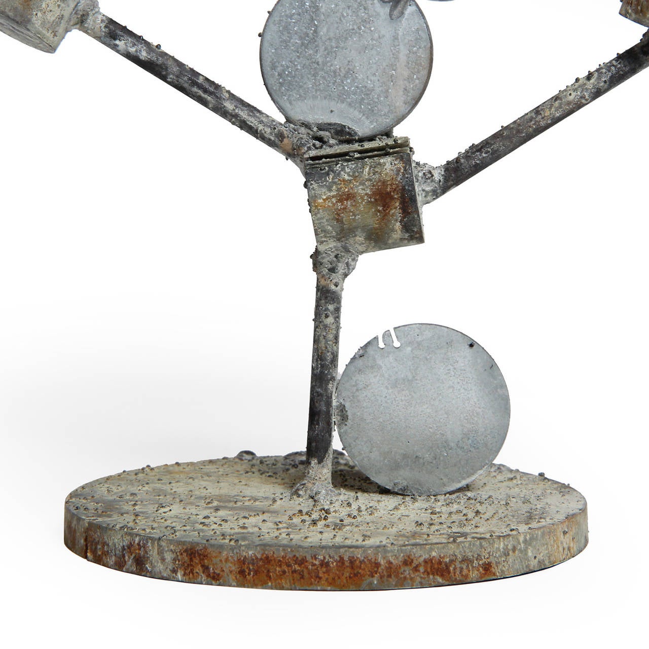Mid-20th Century Galvanized Steel Abstract Sculpture