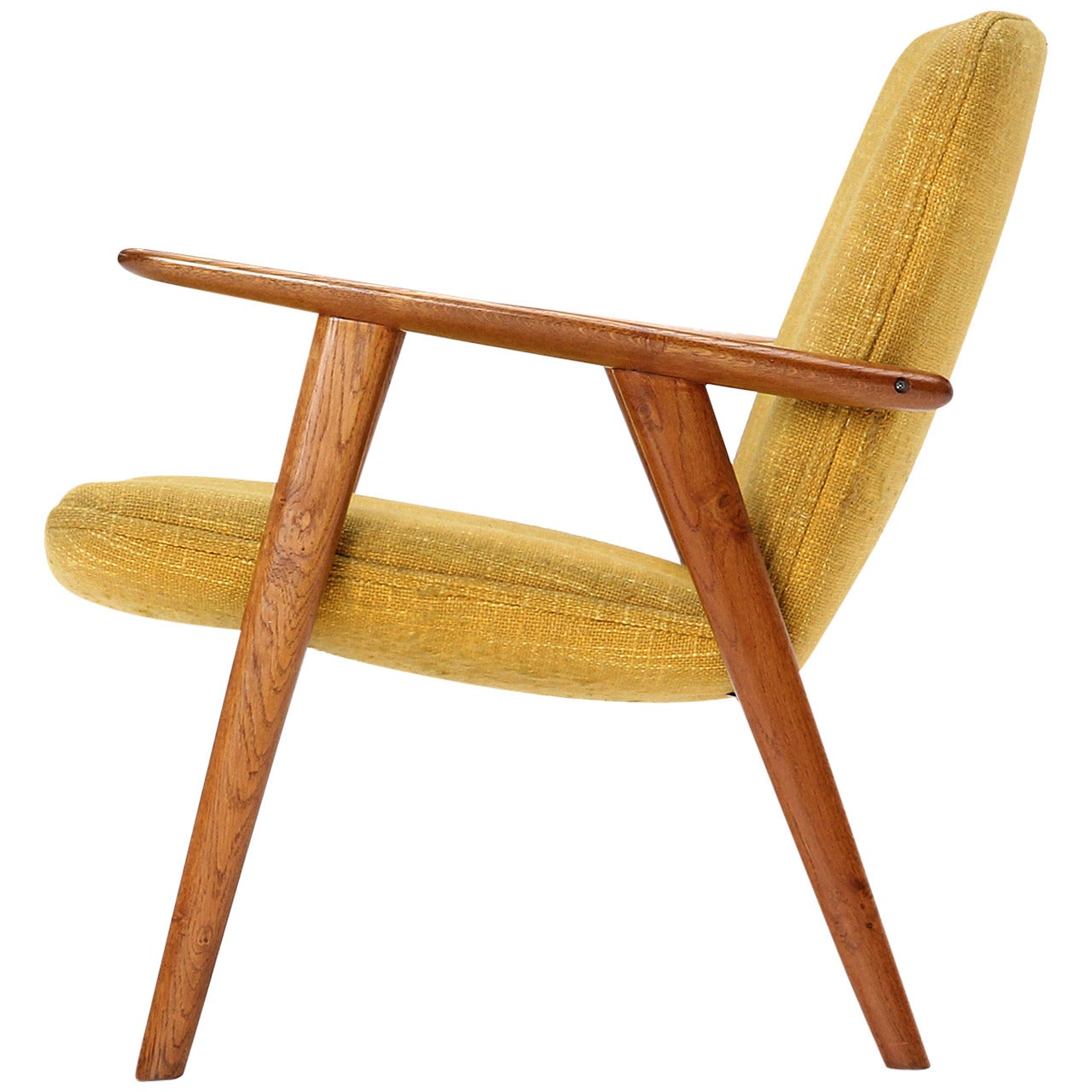 Chaise de lecture en chêne de Hans J. Wegner